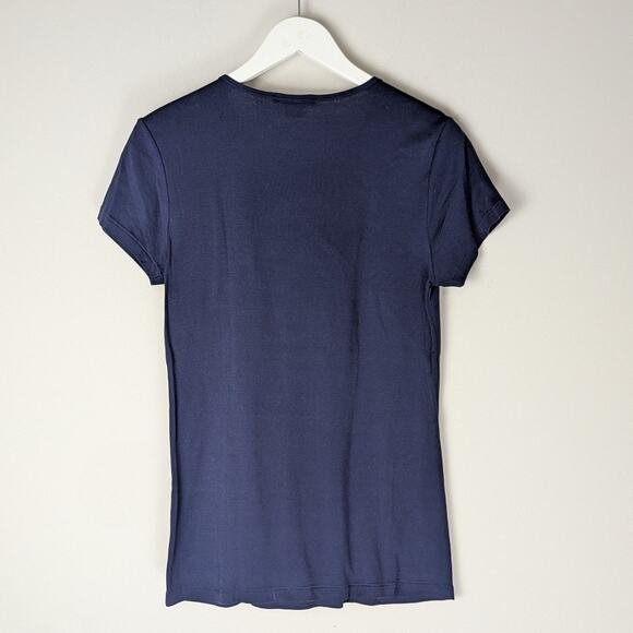 Ralph Lauren Black Label Navy Blue Big Polo Pony Logo T Shirt XL - Picture 4 of 8